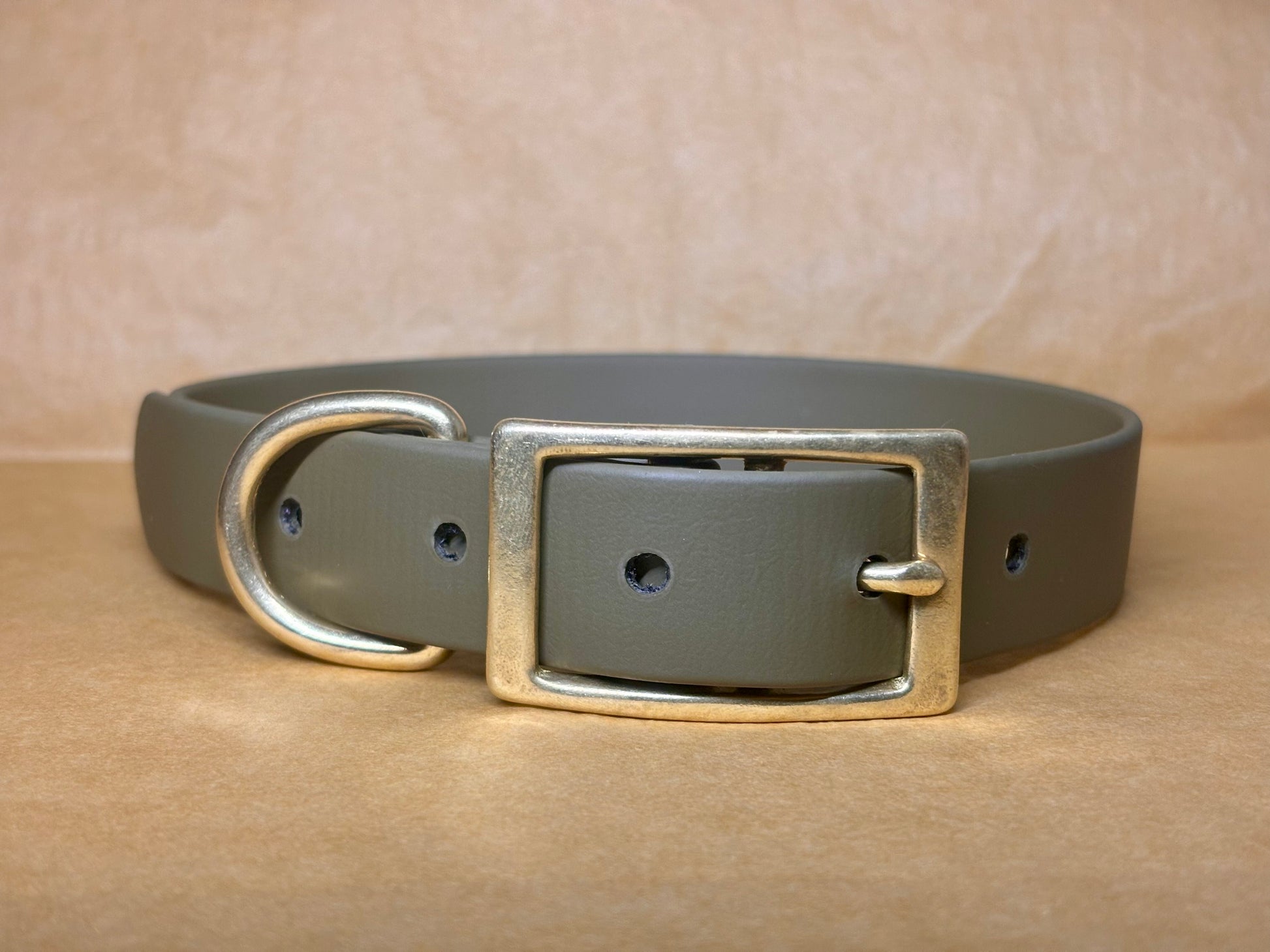 Collier Nox pour chien, coloris kaki, confort et robustesse